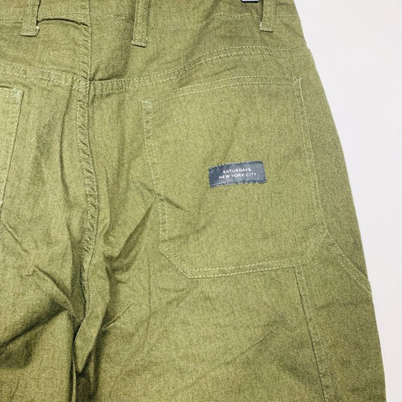 Saturdays NYC | NWT Kareem Carpenter Olive Pants Size 30 - Picture 10 of 11